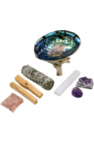 Load image into Gallery viewer, Sage Smudge kit with Amethyst crystals & Selenite