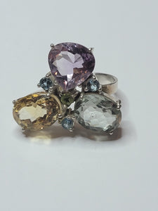 Gemstone Ring Adjustable