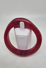 Load image into Gallery viewer, Thick Red Prystal Bakelite Bangle
