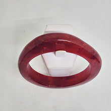 Load image into Gallery viewer, Thick Red Prystal Bakelite Bangle
