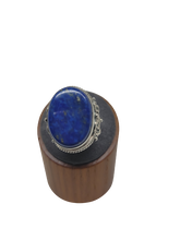 Load image into Gallery viewer, Lapis Stone Sterling ring size 9
