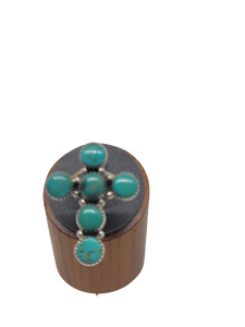 Turquoise Cross Ring Size 7