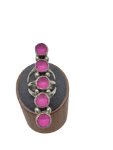 Load image into Gallery viewer, Sterling Silver Pink Stone Ring Size
