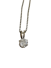 Load image into Gallery viewer, Sterling Solitaire Necklace
