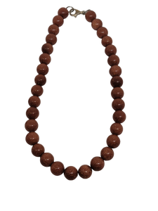 Goldstone Necklace with Sterling Closure