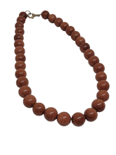 Load image into Gallery viewer, Goldstone Necklace with Sterling Closure
