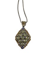 Load image into Gallery viewer, Beautiful Two Tone Sterling with Peridot and Tanzanite
