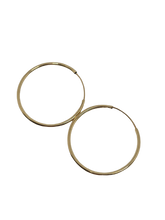 Load image into Gallery viewer, 14k Gold Hoops 1&quot;
