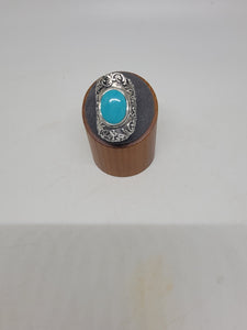 Sterling Turquoise Ring Size 8