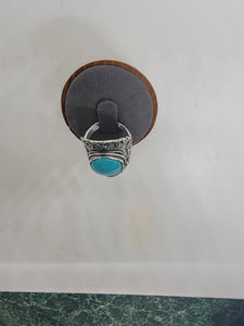 Sterling Turquoise Ring Size 8