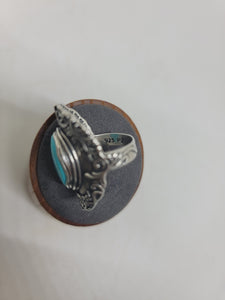 Sterling Turquoise Ring Size 8