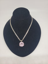 Load image into Gallery viewer, Sterling Pink Glass Necklace
