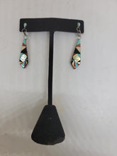 Load image into Gallery viewer, Southwestern Sterling inlayed Stone Earrings
