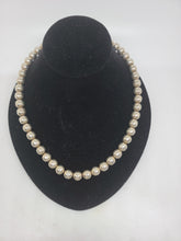 Load image into Gallery viewer, Heavy Sterling Native Pearl Necklace
