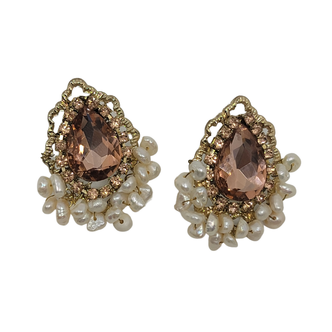 Vintage Genuine Pearl Earrings