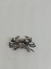 Load image into Gallery viewer, Sterling and Marcasite Crab
