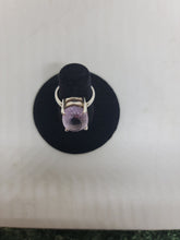 Load image into Gallery viewer, Amethyst Sterling Silver Ring Size 6
