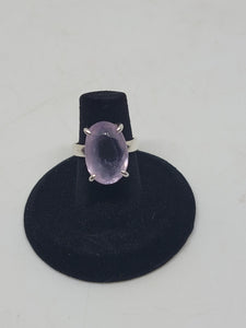 Amethyst Sterling Silver Ring Size 6