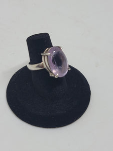 Amethyst Sterling Silver Ring Size 6