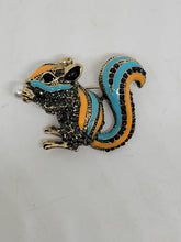 Load image into Gallery viewer, Enamel Squirrel Brooch
