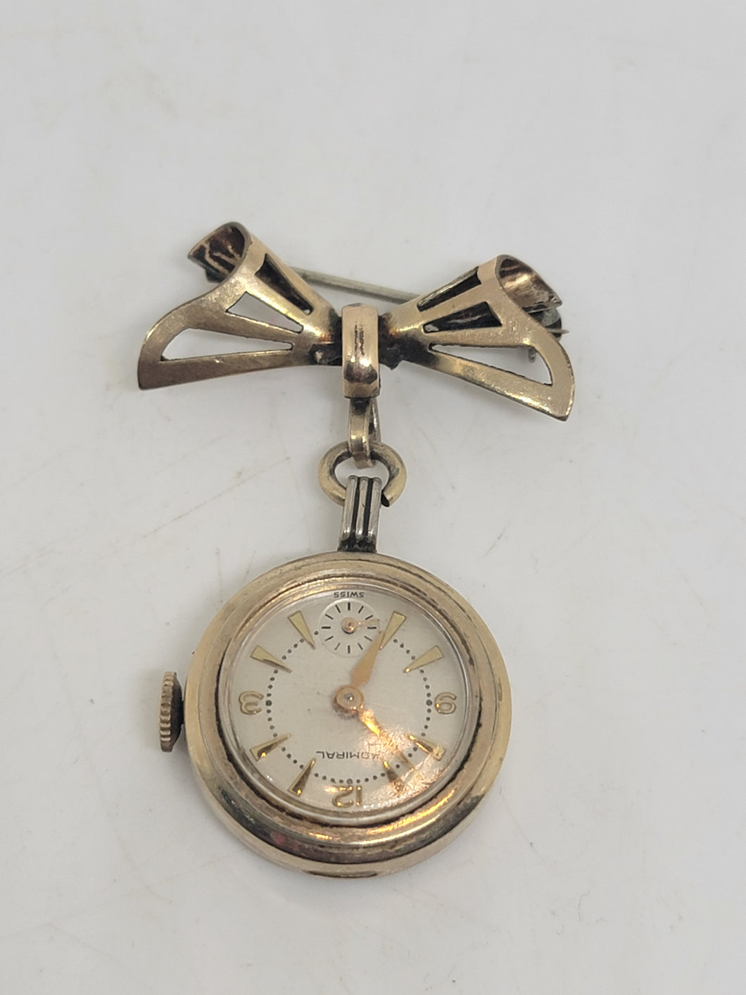 Vintage Watch Fob, Gold Plated