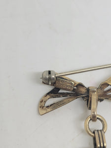 Vintage Watch Fob, Gold Plated