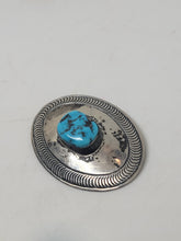 Load image into Gallery viewer, Vintage Sterling with Turquoise Brooch
