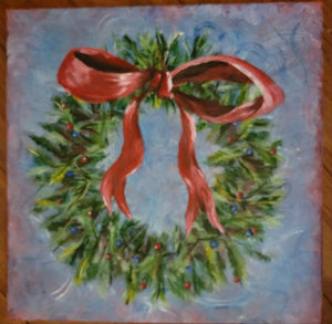 "Happy Holidays" Original Painting, MC Wagner