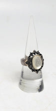 Load image into Gallery viewer, Sterling Silver MOP and Marcasite Ring
