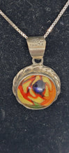 Load image into Gallery viewer, Mexico Sterling Cool Glass Pendant
