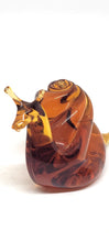 Load image into Gallery viewer, Amber Glass Snail
