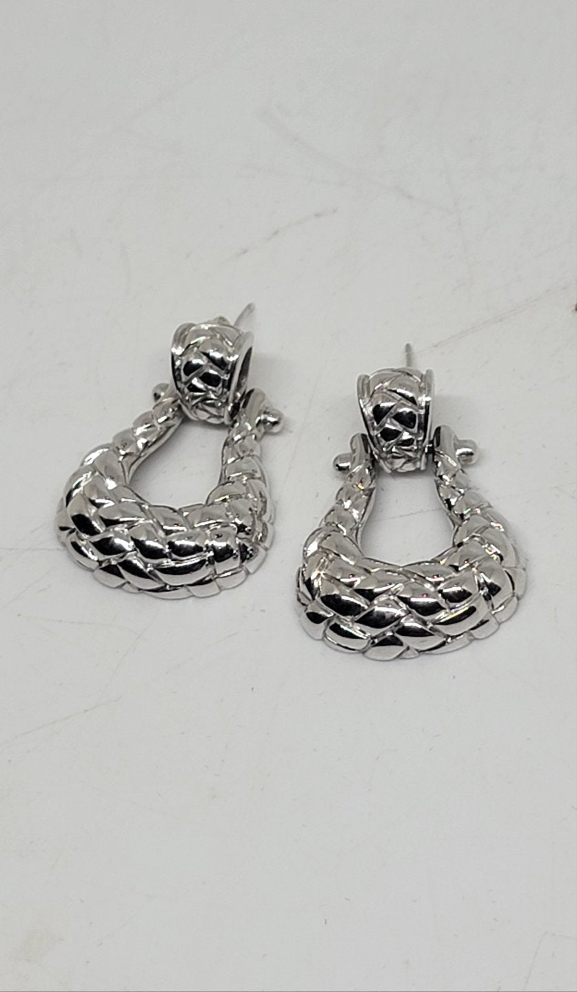 Sterling Textured Earrings