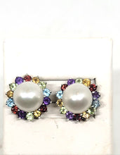 Load image into Gallery viewer, Sterling and Gemstones Earrings
