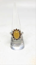 Load image into Gallery viewer, Sterling Yellow Jade Ring
