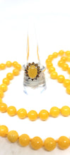 Load image into Gallery viewer, Sterling Yellow Jade Ring
