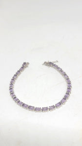 Sterling Amethyst Bracelet