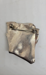 Vintage Sterling Artisan Signed Brooch