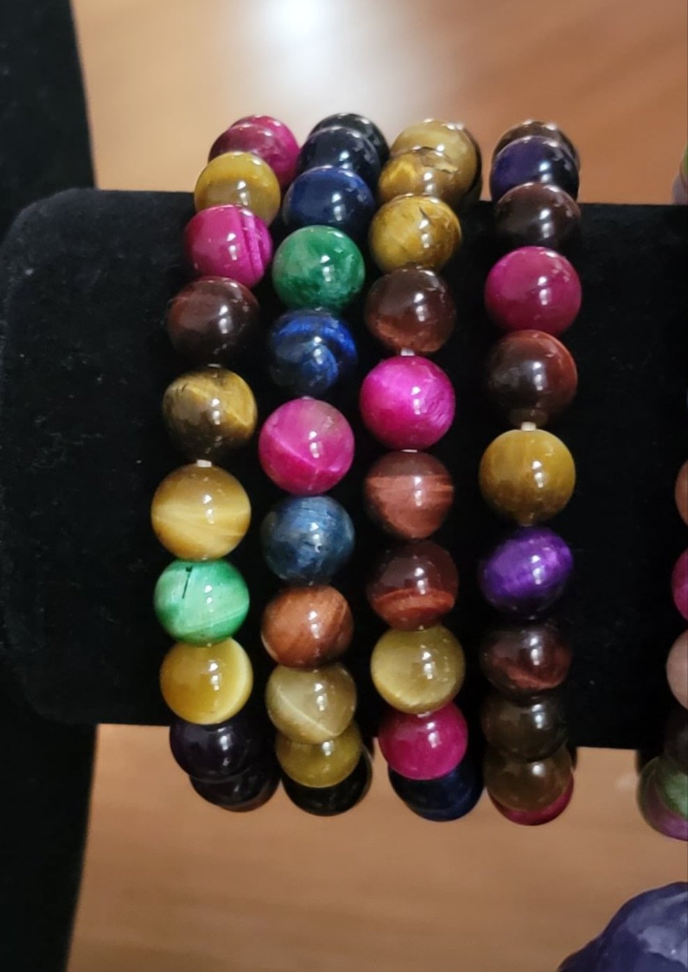 Rainbow Tigers Eye Bracelets 8mm