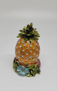 Enamel Pineapple Trinket Box