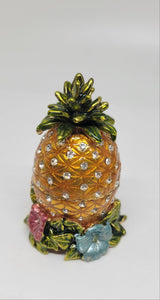 Enamel Pineapple Trinket Box