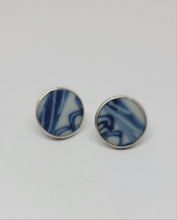 Load image into Gallery viewer, Unique Sterling Porcelain Earrings
