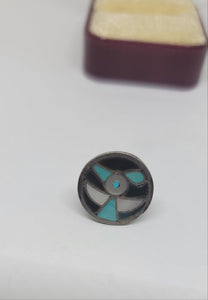 Zuni Style Inlay Stone Pin