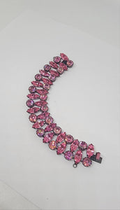 Vintage Pink Crystal Bracelet