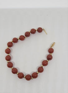 14K Carnelian Stone Bracelet