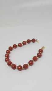 14K Carnelian Stone Bracelet