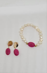 Genuine Pearl And Gemstone