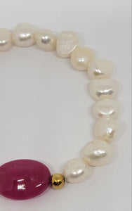 Genuine Pearl And Gemstone