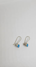 Load image into Gallery viewer, Sterling Blue Opal Earrings
