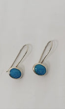 Load image into Gallery viewer, Sterling Blue Opal Earrings
