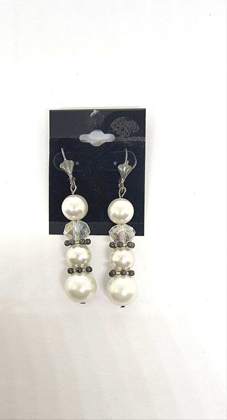 Faux Pearl Drop Earrings